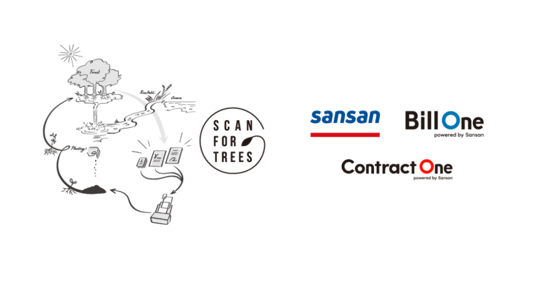 76dfb7b91e99e531c26b2f52f1f9e9d2 767x408 - Sansan Expands Scan for Trees, Returning Digitized Documents to the Forest with Tree-planting<br>Sustainability project now includes invoices via Bill One and contracts via Contract One, along with business cards via Sansan